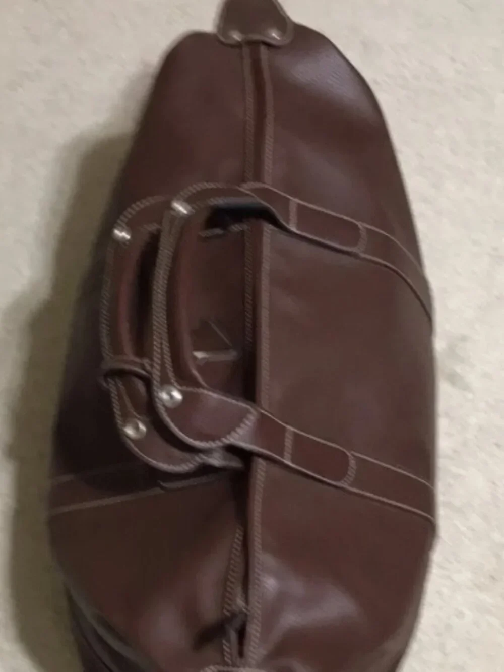 Barrington Premium Florentine Leather Captains Bag Duffle Weekender Carry on